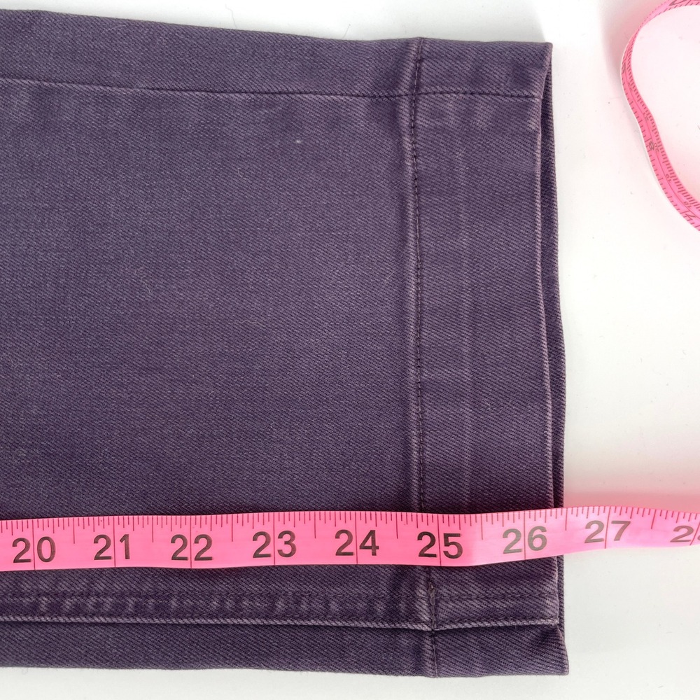 Everlane The Straight Leg Crop Pant Purple High Rise Size 4 Regular - Picture 7 of 10